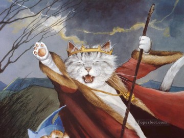 動物 Painting - 猫の王様 スーザン・ハーバート